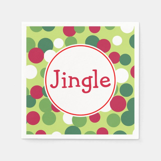 Jingle Christmas Napkins (Front)