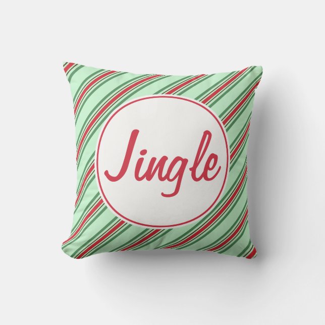 Jingle Christmas Pillow (Front)
