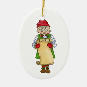 Jingle Elves "Alfred" Ceramic Tree Decoration
