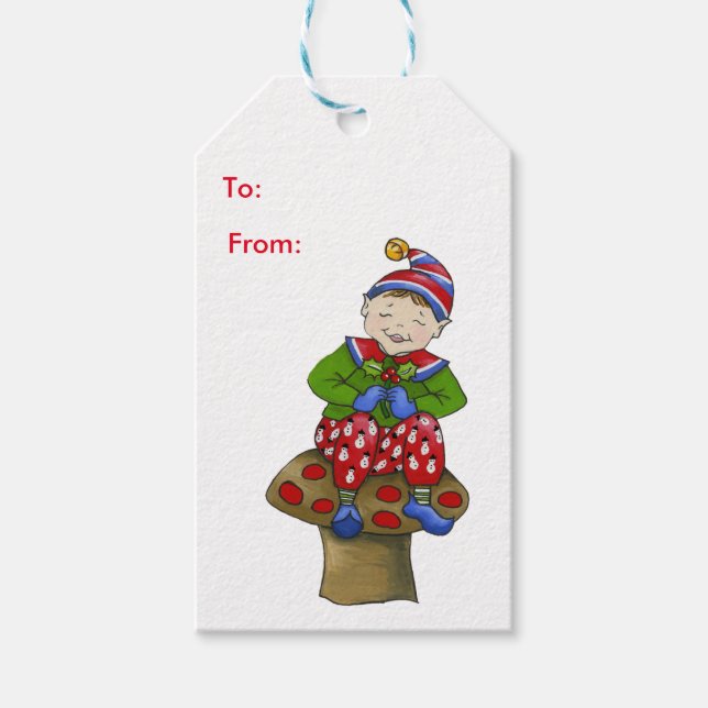 Jingle elves (Petey) Gift Tags (Front)