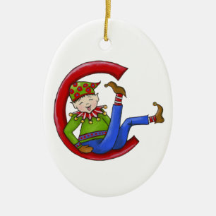 Jingle Elves "Sam" Ceramic Tree Decoration