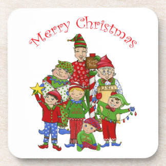 Jingle Elves (Set one) Coaster