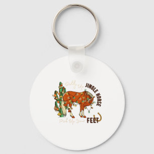 Jingle Funny Horse Ck Up Your Feet Cactus Western, Key Ring