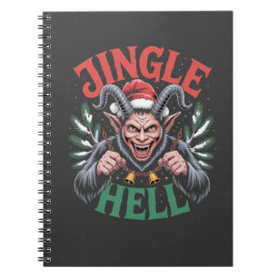 Jingle Hell Christmas Krampus Evil Xmas Notebook