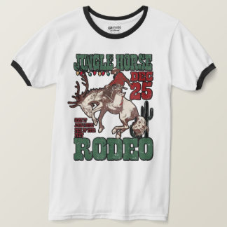 🎄 Jingle Horse Rodeo T-Shirt – Western Christmas 