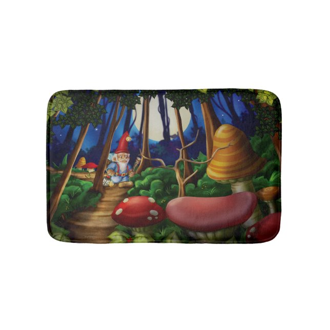 Jingle Jingle Little Gnome Bath Mat (Front)