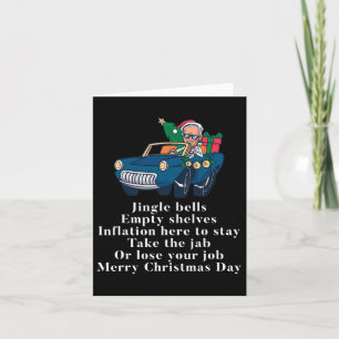 Jingle Joe Biden Funny Santa Trump Ugly Christmas  Card