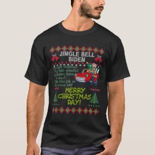 Jingle Joe Biden Xmas Carol Trump Ugly Christmas S T-Shirt