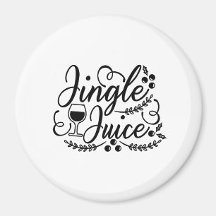 Jingle Juice Funny Christmas Beer Drinking Magnet