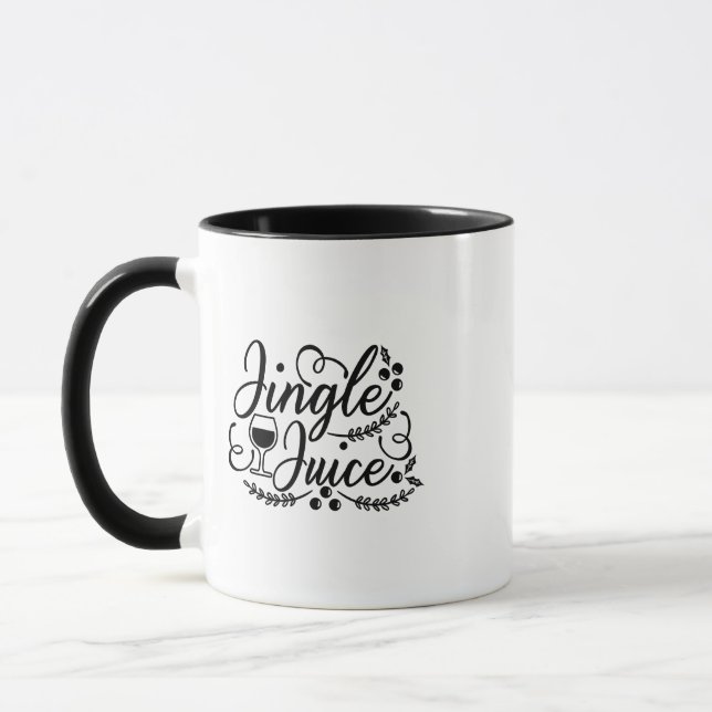 Jingle Juice Funny Christmas Beer Drinking Mug (Left)