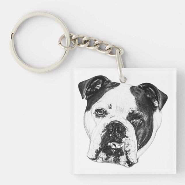 Jingle Keys Bulldog Key Ring (Front)
