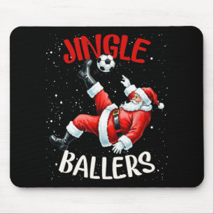 Jingle Llers Funny Santa Footll Christmas Soccer Mouse Mat