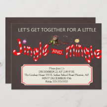 Jingle & Mingle Christmas Party Invitation