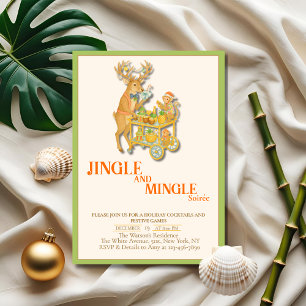 Jingle & Mingle Christmas party Tropical Invitation