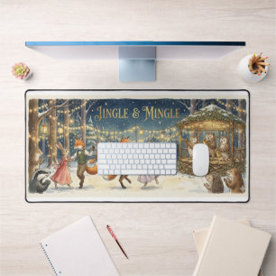 Jingle & Mingle Office Desk Mat – Woodland Animal
