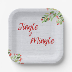 Jingle & Mingle Paper Plates