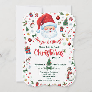 Jingle& Mingle Santa Claus Festive Christmas Party