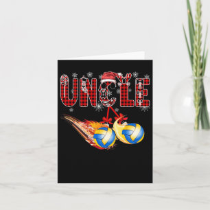 Jingle My Xmas Volleyball Uncle Best Volleyball Un Card