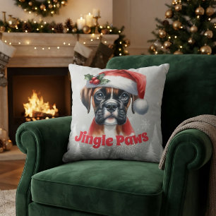 Jingle Paws Boxer Dog Cushion
