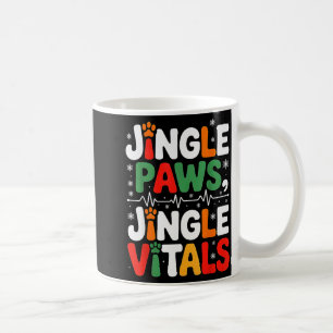 Jingle Paws Jingle Vitals Funny Vet Nurse Xmas  Coffee Mug