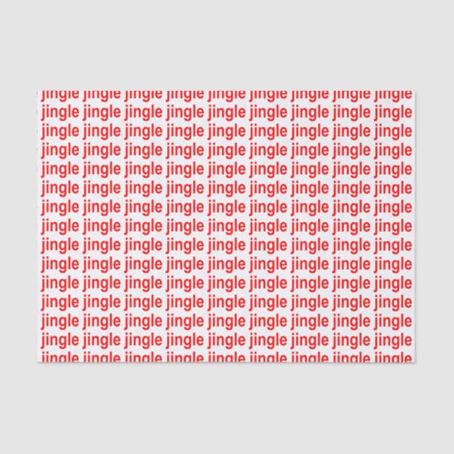 Jingle Red Tissue Paper (Front)