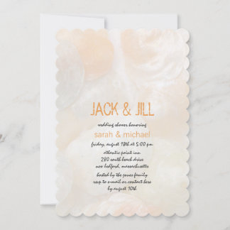 Jingle Shells Modern Jack and Jill Wedding Shower Invitation