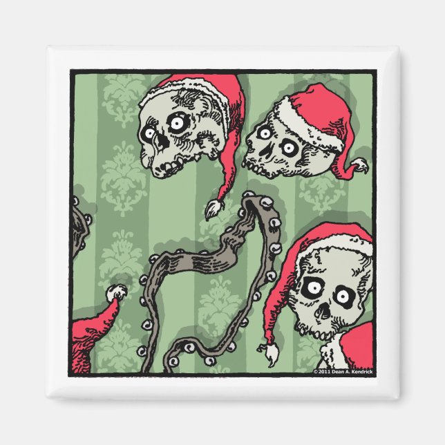 Jingle Skulls - Magnet Pop Goth Holiday (Front)