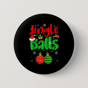 Jingle Xmas Funny Joke Costume Men Adult Couple 6 Cm Round Badge