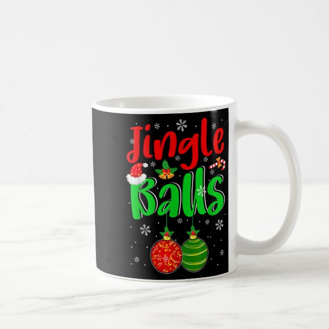 Jingle Xmas Funny Joke Costume Men Adult Couple  Coffee Mug (Right)