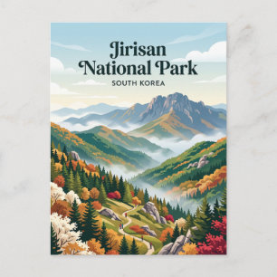 Jirisan National Park South Korea Postcard