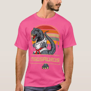 Jitsusaurus Funny Jiu Jitsu T-Rex Bjj Mma Martial T-Shirt