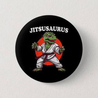 Jitsusaurus Funny Jiu Jitsu Trex MMA Brazilian 6 Cm Round Badge