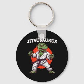 Jitsusaurus Funny Jiu Jitsu Trex MMA Brazilian Key Ring
