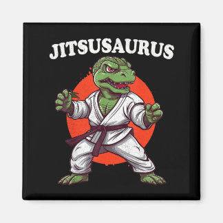 Jitsusaurus Funny Jiu Jitsu Trex MMA Brazilian Magnet