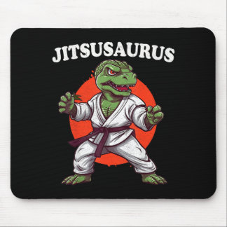 Jitsusaurus Funny Jiu Jitsu Trex MMA Brazilian Mouse Mat