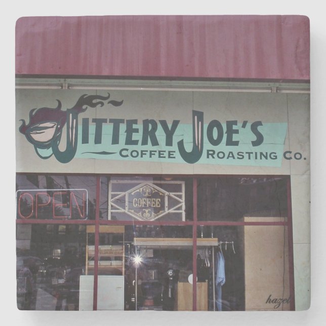 Jittery Joe's, Athens, Georgia, Marble Coasters (Front)
