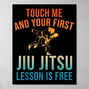 Jiu Jitsu Art For Men Women Brazilian Jujitsu Bjj Poster