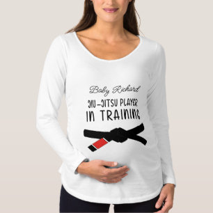 Jiu-Jitsu Baby - Personalised Name Jiu Jitsu       Maternity T-Shirt