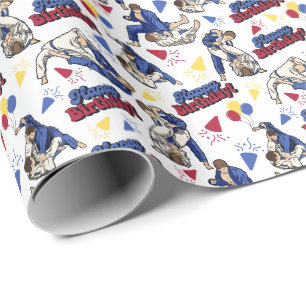 Jiu Jitsu Birthday Wrapping Paper