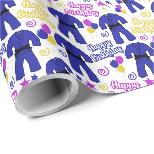 Jiu Jitsu Birthday Wrapping Paper