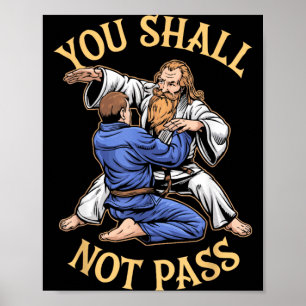 Jiu Jitsu BJJ Mixed Martial Arts MMA Combat Poster