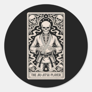 Jiu-Jitsu BJJ Tarot Judo Martial Arts MMA Classic Round Sticker
