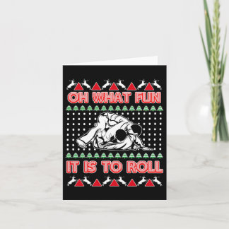 Jiu Jitsu Bjj Ugly Christmas Sweater Mma Funny Xma Card