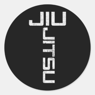 Jiu Jitsu Brazilian Jujitsu BJJ MMA Classic Round Sticker