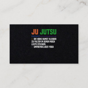 Jiu Jitsu Brazilian Martial Arts Training Business Card