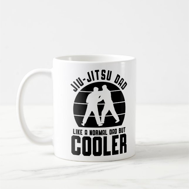 Jiu Jitsu Dad Father Saying Coffee Mug (Left)