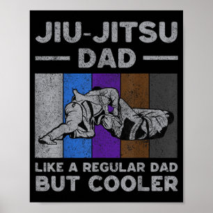 Jiu-Jitsu Dad Vintage BJJ Brazilian Jiu Jitsu Poster