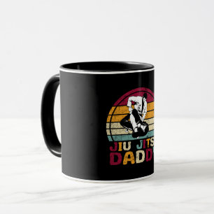 Jiu Jitsu Daddy Dad Martial Arts Retro Mug