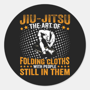 Jiu-Jitsu Definition Funny BJJ Brazilian Jiu Jitsu Classic Round Sticker