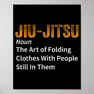Jiu-Jitsu Definition Funny BJJ Brazilian Jiu Jitsu Poster